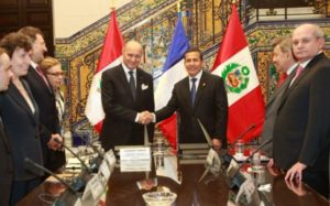 Laurent Fabius et Ollanta Humala